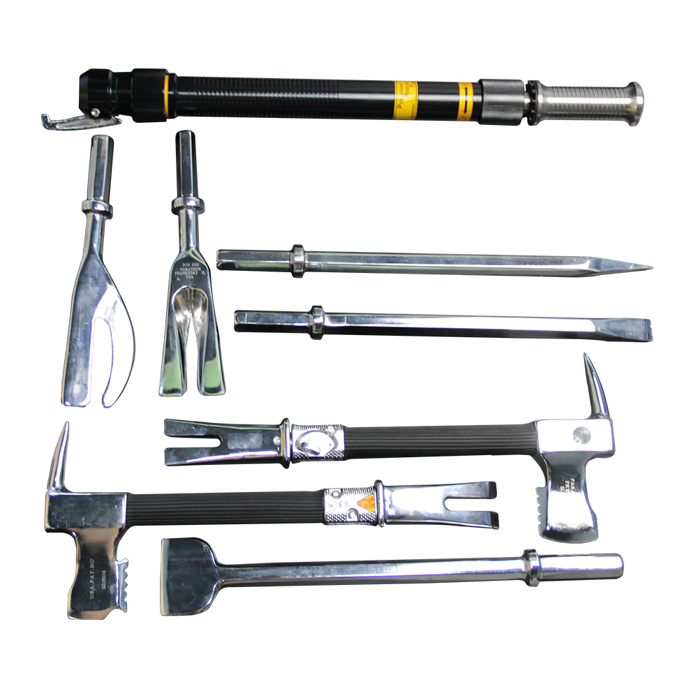 ODETOOLS Claw Hammer PRT-8 Light Weight Manual Hand Rescue Tool Set With Aluminium Case for Rescue Chisel Flat