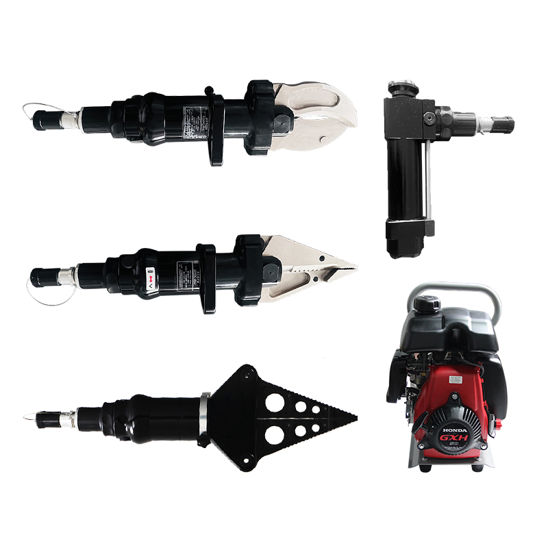 ODETOOLS Quick-Connect Single Output Pump: 0.7L Gas Tank & 1.7L Hydraulic Oil, Firefighting Equipment