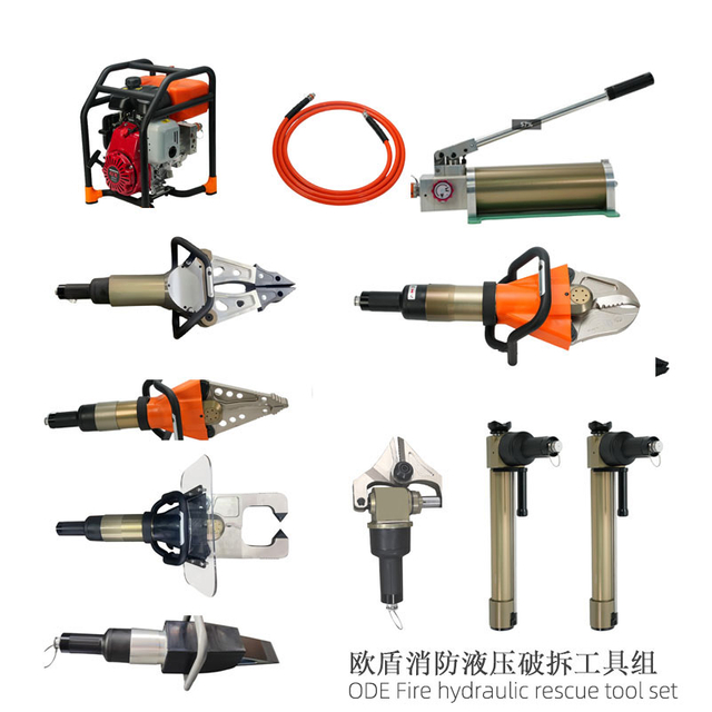 Manufacturer-made ODE lightweight hydraulic rescue tool set earthquake rescue equipment tender support, complete CE certificates